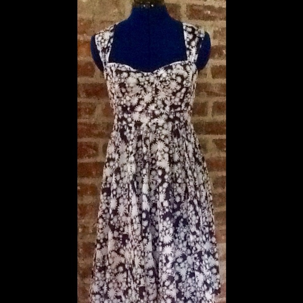 French Connection Cotton Sun Dress Full Skirt